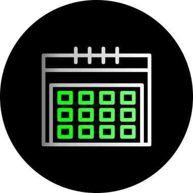 Takvim. Web simgesi basit illüstrasyon