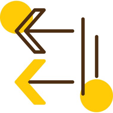 Tek bir yalıtılmış okun vektör çizimi