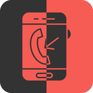 - Telefon. Web simgesi basit illüstrasyon