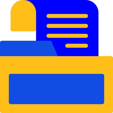 Dosya. Web simgesi basit illüstrasyon