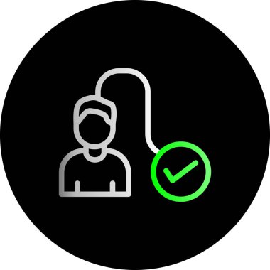 Kullanıcı simgesinin vektör çizimi