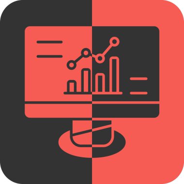 analitik grafik grafik simgesi - taslak biçimi