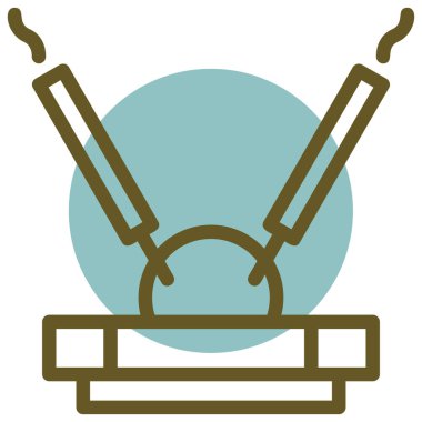 Çizgi film simgesinin vektör çizimi