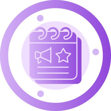 Takvim simgesinin vektör illüstrasyonu