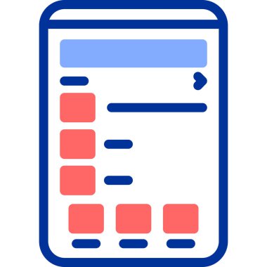 Web arayüzü simgesi, vektör illüstrasyonu