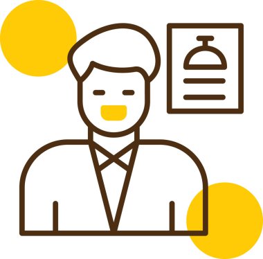 İş adamı simgesi vektör illüstrasyonu