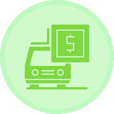 Para için. Web simgesi basit illüstrasyon