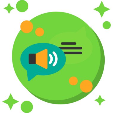 konuşma balonu simgesi, vektör illüstrasyonu