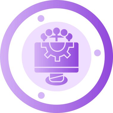 Modern oto tamir simgesinin vektör illüstrasyonu