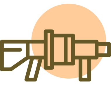 silah simgesi vektör illüstrasyonu