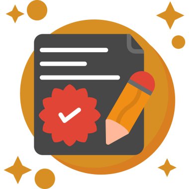 Denetim listesi vektör düz simgesi