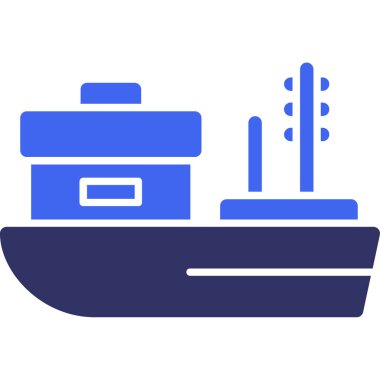 Tekne. Web simgesi basit illüstrasyon