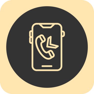 telefon arama vektör simgesi modern basit vektör illüstrasyonu