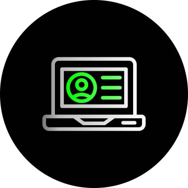 Bilgisayar. Web simgesi basit illüstrasyon