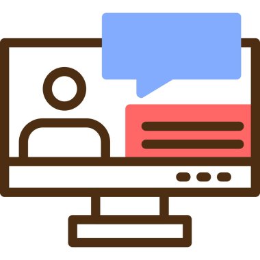 İletişim. Web simgesi basit tasarım