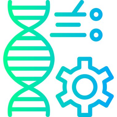 dna. Web simgesi basit illüstrasyon