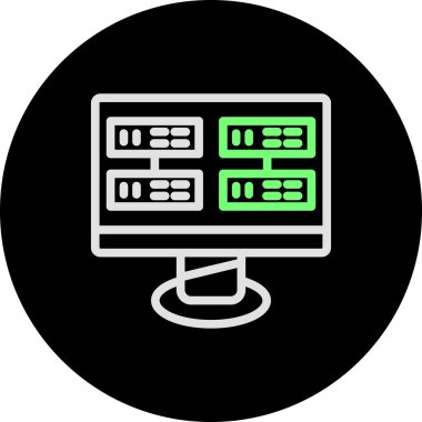 vektör sunucu illüstrasyonu