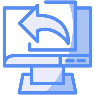 Bilgisayardaki bilgisayar ekran dizüstü simgesi - donanım kategorisi