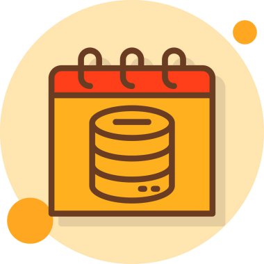 sunucu simgesi. Web için sunucu vektör simgesinin basit illüstrasyonu