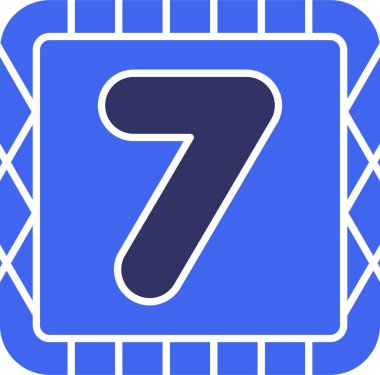 Sekiz numaralı simge, sembol, vektör