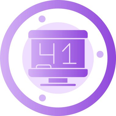 Bilgisayar. Web simgesi basit illüstrasyon