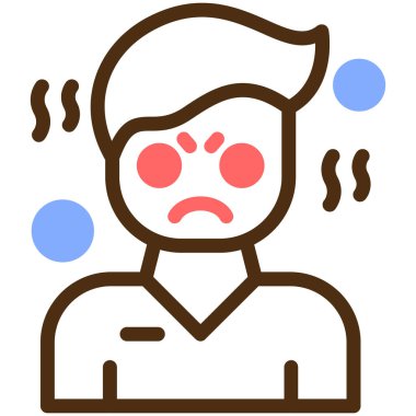 Hastasın. Web simgesi basit illüstrasyon