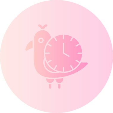 Saat simgesi vektör illüstrasyonu