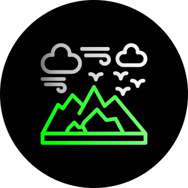 Yağmur sembollü güzel bulut