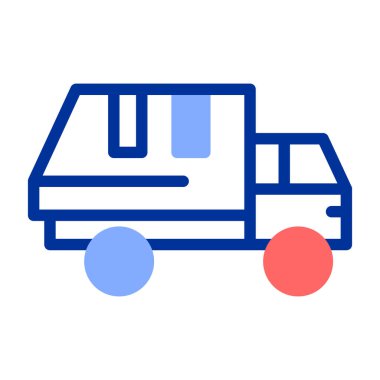 Kamyon. Web simgesi basit illüstrasyon