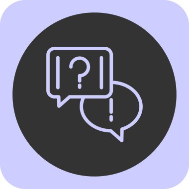 Moda Biçimli İzole Arkaplanda Soru İşareti Simgesi