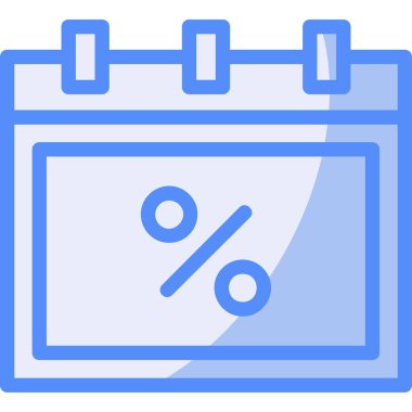 - Yüzde. Web simgesi basit illüstrasyon