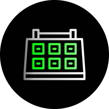 tarih ve saat simgesi vektör illüstrasyonu