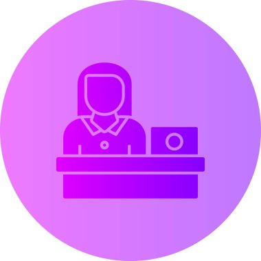 Dizüstü bilgisayardaki bir adamın vektör çizimi