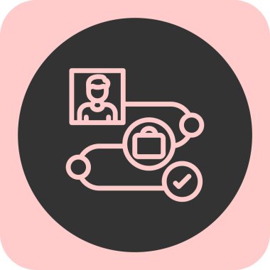 Bir araba simgesinin vektör illüstrasyonu