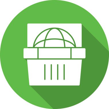 Sepet alışveriş vektörü simgesi