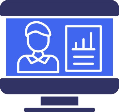 Online öğrenme. Basit illüstrasyon