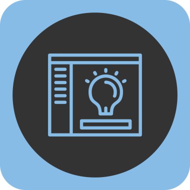 Moda tasarım arka planında ampul simgesi