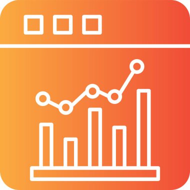 iş grafiği ikon vektör illüstrasyonu