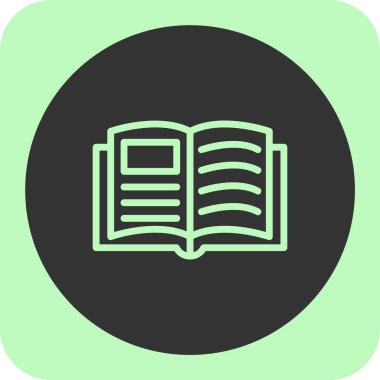 kitap simgesi vektör illüstrasyonu