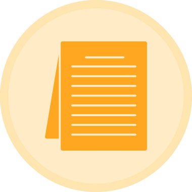 kağıt sayfası vektör çizgisi simgesi.