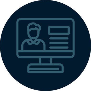 İş ve finans simgesinin vektör illüstrasyonu