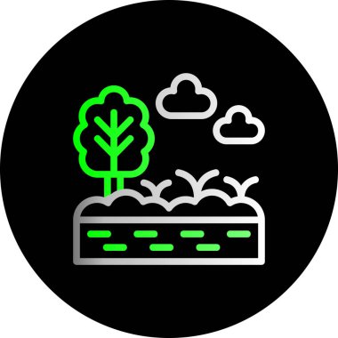 güzel bulut vektör çizgisi simgesi