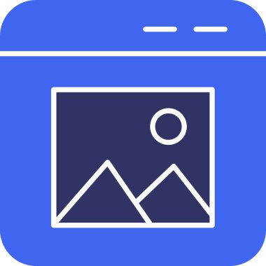 Harita simgesi, vektör illüstrasyonu