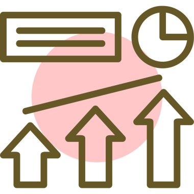 Oklar. Web simgesi basit illüstrasyon