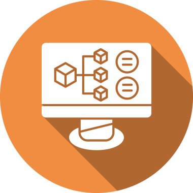 Web simgesi, teknolojinin vektör illüstrasyonu