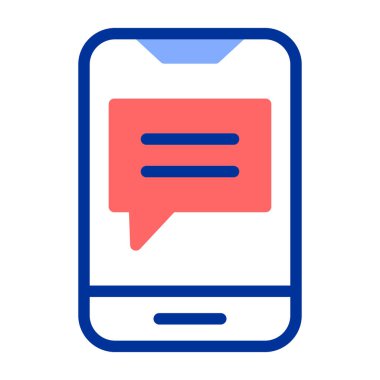 Konuş. Web simgesi basit illüstrasyon