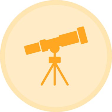 Teleskop simgesinin vektör illüstrasyonu