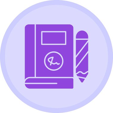 Kalem. Web simgesi basit illüstrasyon