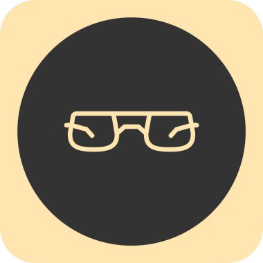 Web ve mobil uygulama tasarımınız için beyaz arkaplanda izole edilmiş gözlük simgesi vektörü