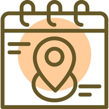 konum haritası simgesi, vektör illüstrasyonu